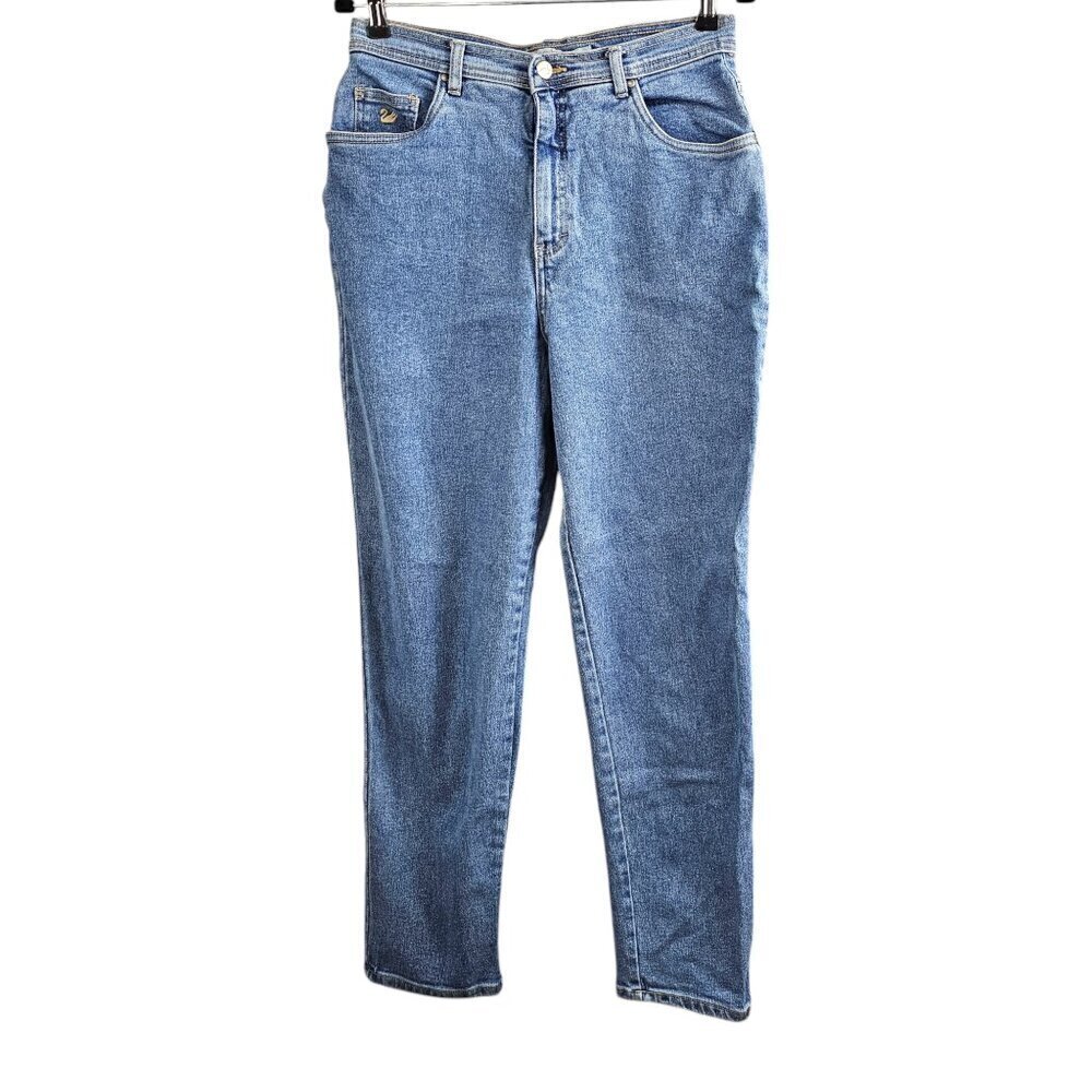 Gloria Vanderbilt Women's High Waist Mom Vintage Denim Blue Jeans